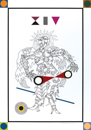 Tarot Cards. XIV – Temperance, 2021