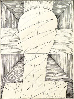 Head with Cross, 1991