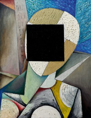 Человек с чёрным квадратом , 2010