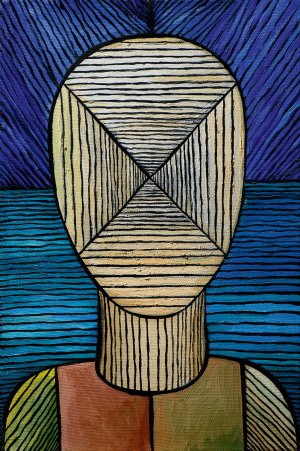 Head with Diagonals, 2005